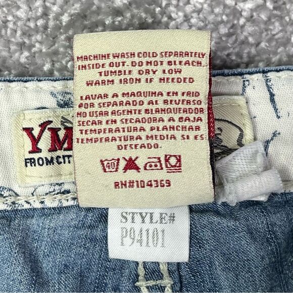 YMI Jeans Women's 3 Blue Bootcut Medium Wash Low Rise Stretch Y2K Juniors Teen - Picture 8 of 13